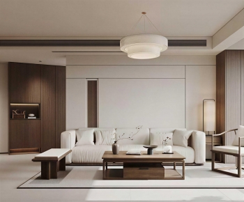 New Chinese Style A Living Room-ID:852835894