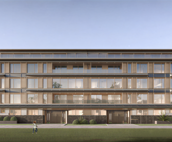 Modern Appearance Of Commercial Building-ID:449547056