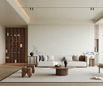 New Chinese Style A Living Room-ID:823446998