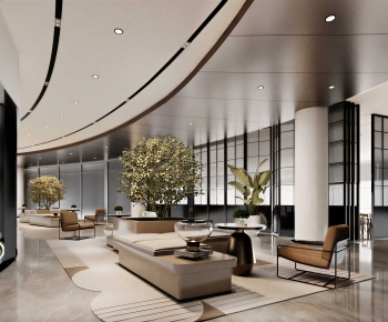 Modern Office Reception Desk-ID:395879984