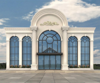 European Style Appearance Of Commercial Building-ID:949598075