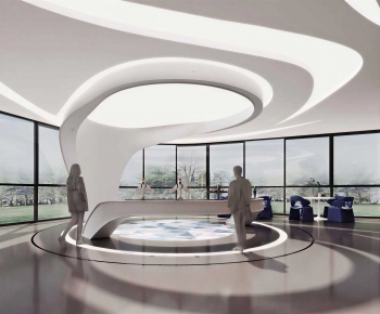 Modern Exhibition Hall-ID:522209881