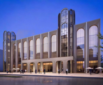 Modern Appearance Of Commercial Building-ID:985912084