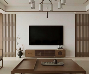 New Chinese Style A Living Room-ID:924242024