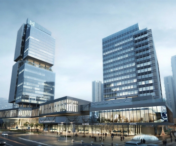 Modern Appearance Of Commercial Building-ID:390719896