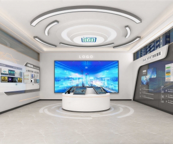 Modern Exhibition Hall-ID:355949493