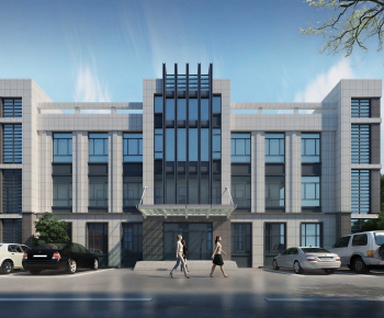 Modern Appearance Of Commercial Building-ID:342834004