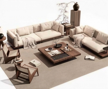 New Chinese Style Sofa Combination-ID:181210091