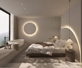 Wabi-sabi Style Guest Room-ID:815972091