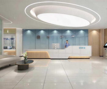 Modern Office Reception Desk-ID:427357911