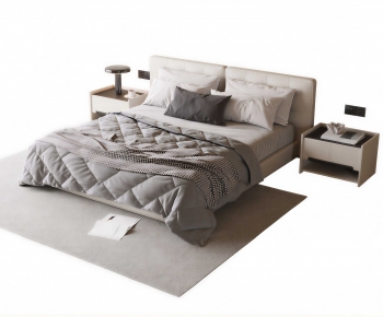 Modern Double Bed-ID:495755917