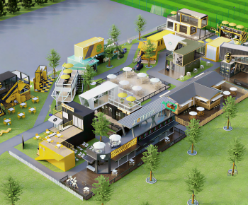 Industrial Style Architectural Bird's-eye View Planning-ID:273861898