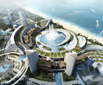 Modern Architectural Bird's-eye View Planning-ID:365844017