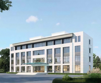 Modern Appearance Of Commercial Building-ID:414700983