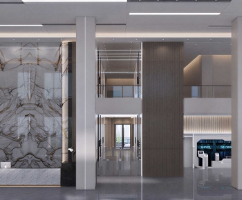 Modern Office Reception Desk-ID:427045114