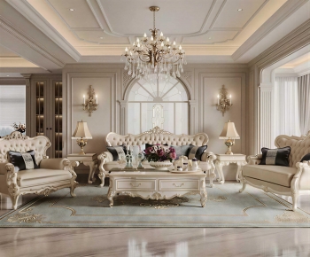 European Style A Living Room-ID:599241025