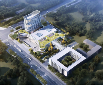 Modern Architectural Bird's-eye View Planning-ID:104896079