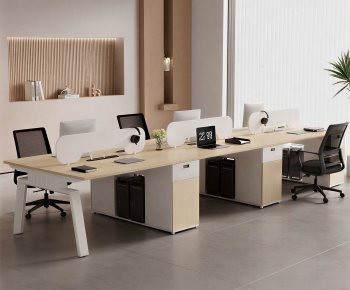 Modern Office Desk And Chair-ID:408802994