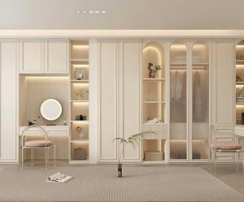 Modern Clothes Storage Area-ID:445291042