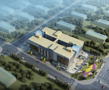 Modern Architectural Bird's-eye View Planning-ID:871414904