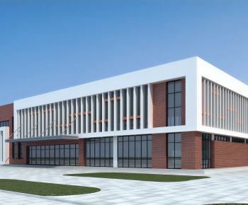 Modern School Building-ID:825803041