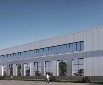 Modern Industrial Building-ID:393944985