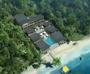 Modern Architectural Bird's-eye View Planning-ID:932527076