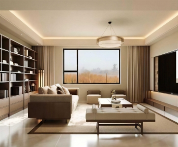 Modern A Living Room-ID:863395937