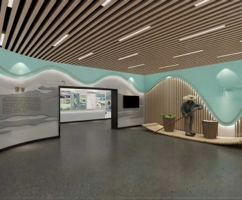 Modern Exhibition Hall-ID:937664034