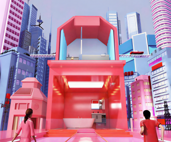 Modern Cartoon House-ID:623624097