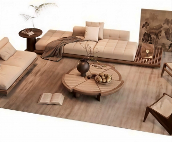 New Chinese Style Sofa Combination-ID:879287006