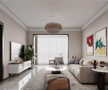 Modern A Living Room-ID:886907107