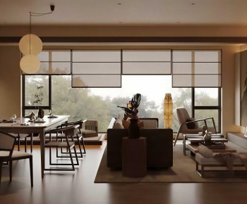 New Chinese Style A Living Room-ID:530414105