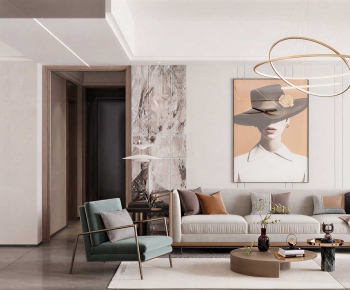 Modern A Living Room-ID:240282068