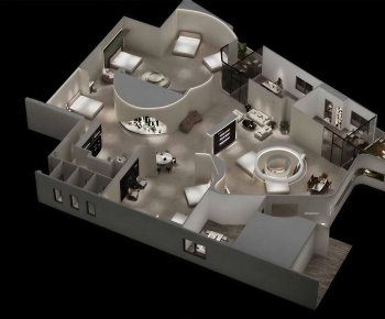 Modern Exhibition Hall-ID:751775983