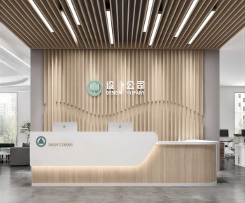 Modern Office Reception Desk-ID:396095047