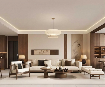 New Chinese Style A Living Room-ID:361008882