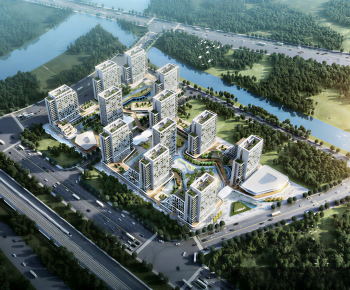 Modern Architectural Bird's-eye View Planning-ID:511671073