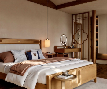 New Chinese Style Bedroom-ID:911206968