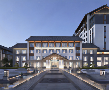 New Chinese Style Appearance Of Commercial Building-ID:930182935