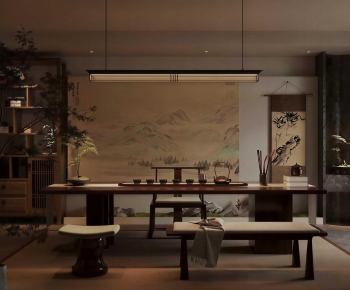 New Chinese Style Tea House-ID:238904957