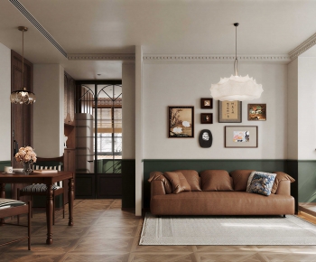 Retro Style A Living Room-ID:322032934