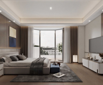 Modern Wabi-sabi Style Bedroom-ID:169289112