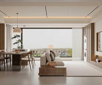 New Chinese Style A Living Room-ID:515153882