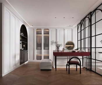 Modern Clothes Storage Area-ID:765510083