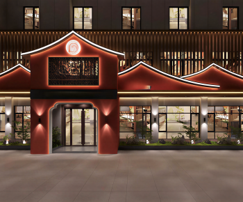 New Chinese Style Facade Element-ID:615865959