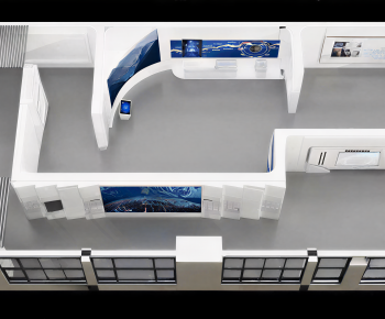 Modern Exhibition Hall-ID:667042976