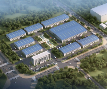 Modern Architectural Bird's-eye View Planning-ID:248137001