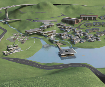 Modern Architectural Bird's-eye View Planning-ID:876451022