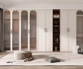 Modern Clothes Storage Area-ID:653675087